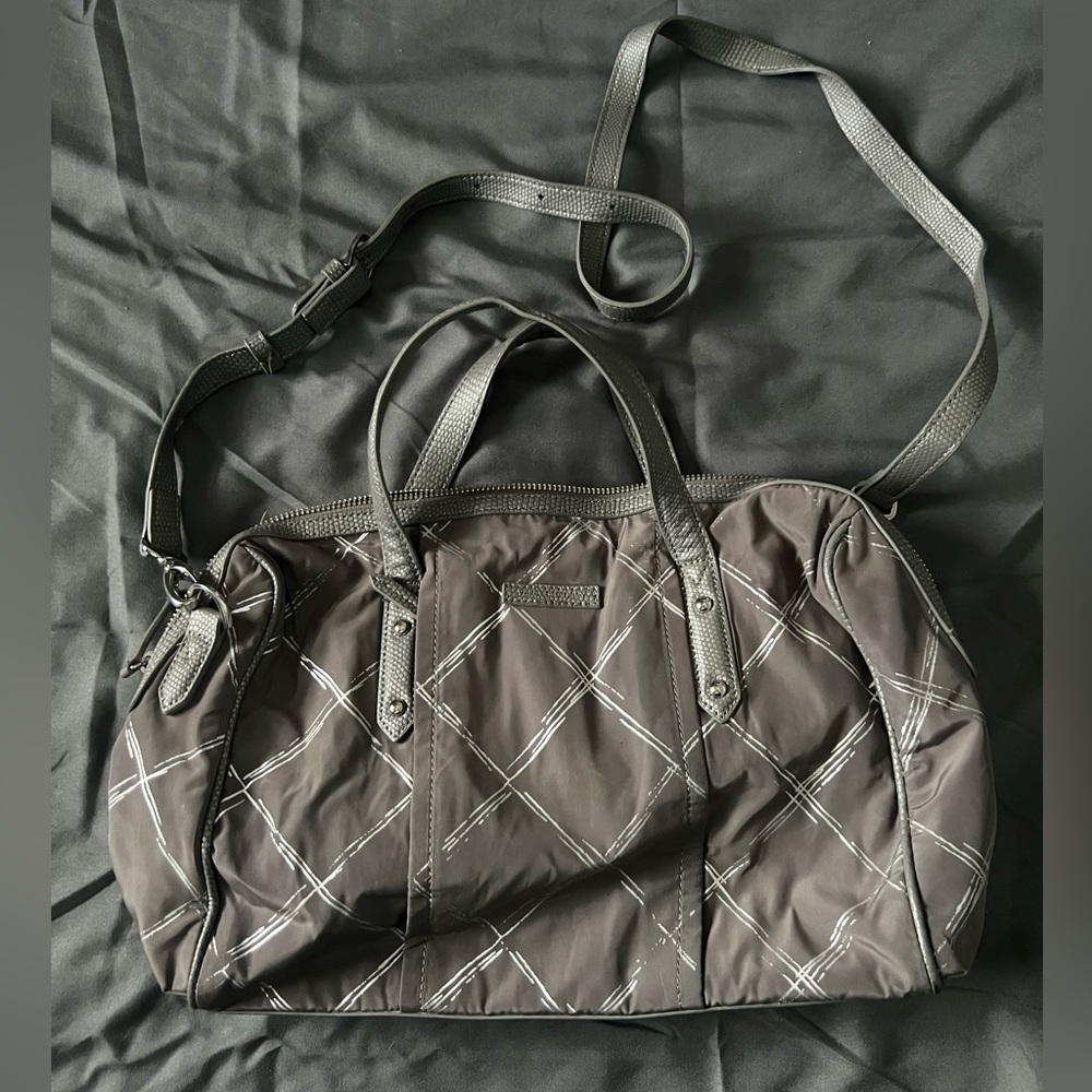 Vera Bradley Grey Patterned Convertible Crossbody Bag!
